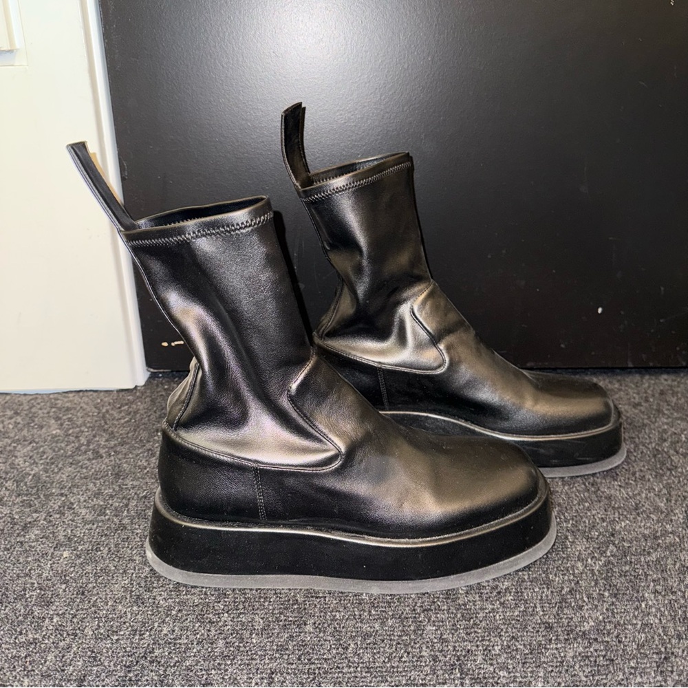 Gia Borghini x RHW Black Boots